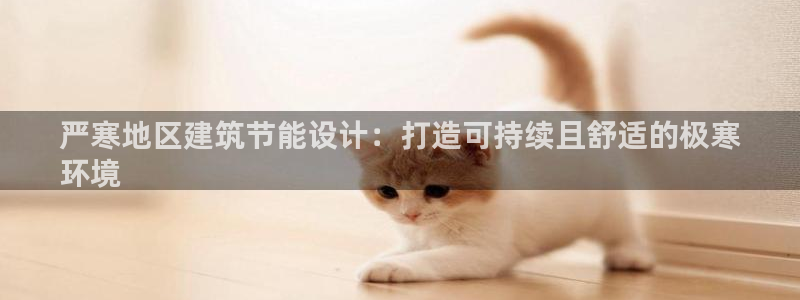 e尊平台：严寒地区建筑节能设计：打造可持续且舒适的极寒
环境